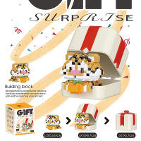 Caja de regalo de la serie de mascotas para niños y adultos, bloques de construcción, juguetes ensamblados DIY, juguetes de animales, regalos de cumpleaños y Navidad para Decoración - details 5