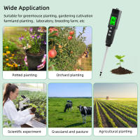Probador de suelo EC medidor de temperatura sonda desmontable 0,00-10,00 mS/cm medidor Digital de suelo retroiluminación de pantalla LCD planta en maceta jardín - details 6