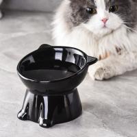 Cuenco de cerámica antigolpes para gatos, cuenco de base alta creativo y bonito para mascotas, alimentador de bebidas para mascotas multiusos antideslizante, contenedor de agua - details 8