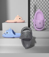 Zapatillas de tiburón con luz nocturna de calabaza de Halloween para mujer, sandalias luminosas, toboganes creativos antideslizantes para el hogar para pareja, Chanclas de exterior para hombres - details 8