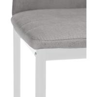 Home Pack 6 sillas, Sillas Comedor,, Tejido Gris y Patas Blancas, Modelo Yuri, Medidas: 44 cm Ancho x 42 cm Largo x 96 cm Alto - details 5