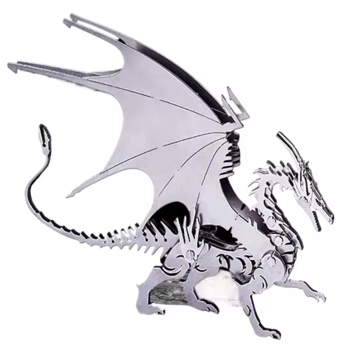 Rompecabezas de metal 3d, kit de modelo mecánico de metal, colección Warcraft de acero, rompecabezas artesanal de arte animal DIY, rompecabezas 3d fácil para principiantes de construir - 1