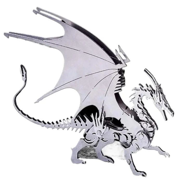 Rompecabezas de metal 3d, kit de modelo mecánico de metal, colección Warcraft de acero, rompecabezas artesanal de arte animal DIY, rompecabezas 3d fácil para principiantes de construir - 1