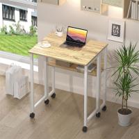 Escritorio Plegable Pequeño Estante de Almacenamiento con Ruedas Montaje Fácil - details 38