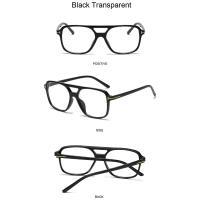 Gafas de Sol Cuadradas Vintage para Mujer Gafas de Sol con Espejo Retro en Negro y Amarillo - details 2