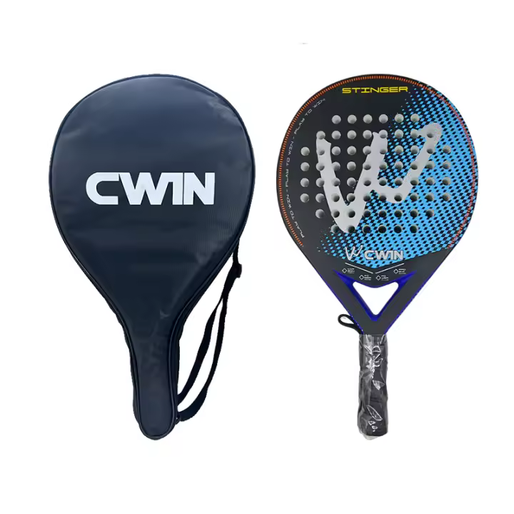 Raqueta de Paddle Cwin Profesional Fibra de Carbono Suave EVA Cubierta de Bolsa Padel Nueva 2025 - 1