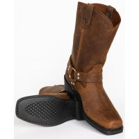 Suela de tacón de madera hecha a mano, aumento de altura 4,5 cm, botas cuadradas para hombre - details 9