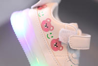 Zapatos Para Niños Y Niñas Con LED Brillo Suave Antideslizantes Suela De Goma Cuero PU Zapatos Casuales Transpirables Para Otoño - details 10