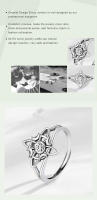 -anillo ajustable de Plata de Ley 925 para mujer y hombre, amuleto de brujería, nudo celta irlandés, joyería Wicca, regalo - details 4