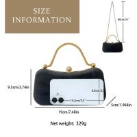 Elegante Bolso de Terciopelo Negro con Diamantes Falsos Bolso de Mesa de Banquete para Mujeres - details 0
