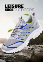 Zapatos ligeros de senderismo para hombre, zapatillas de viaje transpirables para exteriores, resistentes al desgaste, antideslizantes, para caminar, Verano - details 2