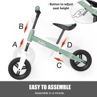Bicicleta de Equilibrio para niños pequeños, Juguetes de Paseo para 18 Meses, Bicicleta de Entrenamiento Ligera sin Pedales con Rueda de 9 Pulgadas y Marco de Aluminio - details 4