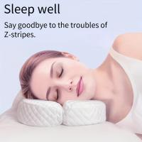 Almohada de lujo y cómoda para dormir para mujeres: reduce las arrugas, repara las mejillas, viene con una funda de tela, hipoalergénica, no requiere pilas. - details 1