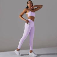Conjunto de Yoga para Mujeres Sports Bra con Bolsillos, Leggings de Levantamiento de Glúteos, Zapatillas de Correr - details 21