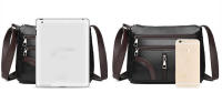 Bandolera simple de cuero de PU para mujer, bolso de mano de gran capacidad, hombro con múltiples bolsillos, bolso informal - details 12