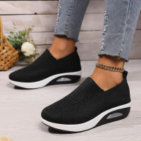 Zapatos ortopédicos antideslizantes con cojín de aire para mujer, zapatillas transpirables con plataforma, para caminar - details 15