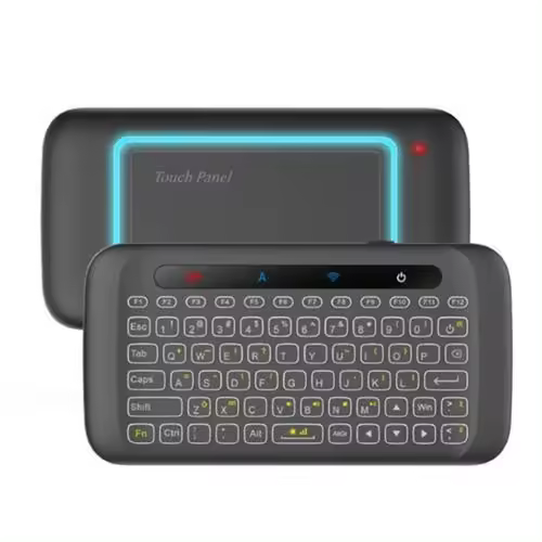 Teclado táctil H20 Universal con retroiluminación, mando a distancia inalámbrico Air para Android Tv Box/Mini Pc/Tv, ratón Bluetooth - 1