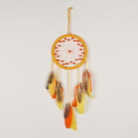 Nuevo colgante creativo de atrapasueños de plumas, atrapasueños diy, campanas de viento, colgante, decoración para dormitorio y sala de estar - details 0