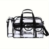 Bolsa de cosméticos impermeable para viaje, organizador Unisex multibolsillo con gran capacidad - details 2