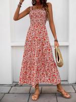 Nuevo vestido con tirantes de estilo pastoral dulce y fresco estampado - details 7