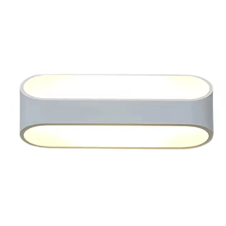 LED Aplique de Pared Blanco para Interior Moderno 5W GOECO, 3000K Luz Blanca Cálida, 25*10*10 CM - 1