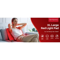 Comfytemp Almohadilla de terapia de infrarrojos cercanos elegible para FSA HSA, cuerpo rojo grande de 24 x 17 pulgadas con 320 LED, envoltura de luz de 48 W para la cintura trasera - details 0