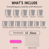 24 Uds., uñas de pato con puntas francesas blancas, diamantes de imitación brillantes, reutilizables, para mujeres y niñas, salón de uñas en casa - details 6