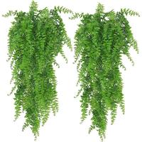 Colgante de 32 pulgadas, planta de plástico falsa de pared de helecho artificial de Boston, casa, corona de boda, decoración interior y exterior - details 5