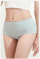 4 piezas Bragas de algodón de cintura alta para mujer, ropa interior moldeadora de cuerpo, transpirable, adelgazante, lencería femenina sólida - details 8