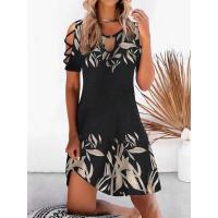 Vestido estampado de verano para mujer, vestidos de manga corta - details 6