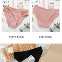 Bragas De Algodón Para Mujer, Ropa Interior Sexy De Cintura Media, Cómoda, Color Sólido, Lencería, suave y Cómodo - details 3