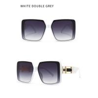 Toyear-gafas de sol cuadradas de diseñador de marca de lujo para mujer y hombre, gafas de sol Vintage con montura grande, gafas de viaje para conducir, tonos ins, UV400 - details 11