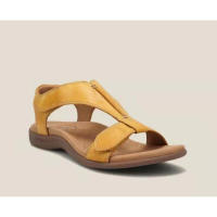 Sandalias ligeras con correa en el tobillo para mujer, zapatos Retro duraderos y suaves con punta abierta para playa y exteriores, 2024 - details 5