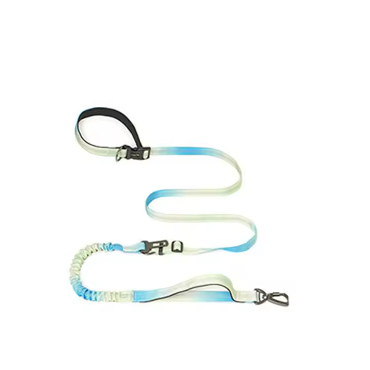Correa retráctil multifunción para perro, cuerda de tracción elástica reflectante para perro, correas ajustables de seguridad para mascotas, deportes - 1