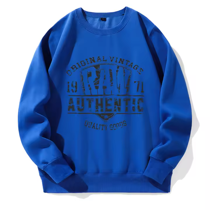 Sudadera con capucha para hombre, prenda deportiva con estampado auténtico, Original, Vintage, 1971 - 1