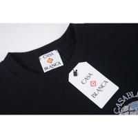 Camiseta de Verano de Algodón Puro Ajuste Suelto, Cuello Redondo, Estilo Casual para Hombres y Parejas Deportes y Moda - details 3