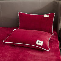 Sábana Ajustable de Coral Caliente para Invierno WOSTAR con Forro de Terciopelo para Cama Individual y Doble Protector de Colchón Cubierta de Tela 150 180 Lavado en Máquina Estilo Moderno - details 7