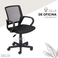 Silla de Oficina ergonómica de Piel sintética Negra, con Ruedas giratorias, reposabrazos, Altura Regulable, de Acero y Espuma Blanda, fácil de Montar y desplazar, 56x48x95 cm - details 18