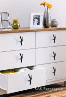 KAK-10 piezas rama de árbol Pomos y tiradores de armario de cocina aleación de Zinc dorado manija de muebles perillas decorativas para cajones herrajes para puertas - details 6