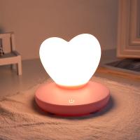 Lámpara LED de mesa con Control táctil, lámpara de modelado de chica recargable por USB, ahorro de energía, decoración romántica en forma de corazón de amor, luz nocturna - details 1