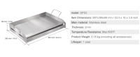 SucceBuy Plancha superior para estufa de 23,5 x 16, acero inoxidable pretemporizado, sartén de doble quemador con asas y ranura para aceite para barbacoa y parrillas de gas, plateado - details 6