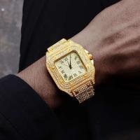 Relojes de Pulsera de Cuarzo Leten para Hombres Estilo Hip Hop con Pulsera de Oro - details 2