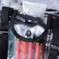 Bolsa organizadora de maquillaje Unisex impermeable, transparente, espaciosa, resistente con correa ajustable y bolsillos externos - details 6