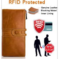Cartera de Piel con Cremallera para Mujer con Bloqueo RFID Cartera de Mujer de Gran Capacidad de Cuero Genuino Regalos Originales para Mujer - details 3