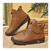 Algodón de estilo británico de terciopelo cálido para mujer, ots altos, informal, combina con todo, talla grande, invierno - details 9