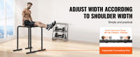 SucceBuy Barra de inmersión, capacidad de 440 libras, estación de soporte de inmersión resistente con altura ajustable, soporte de flexión de paralelo de fitness, barras paralelas para entrenamiento de fuerza - details 2