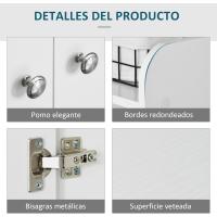 Mueble Zapatero de 2 Puertas Zapatero Estrecho con Estantes Ajustables para 12 Pares de Zapatos - details 5