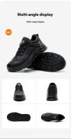 Los hombres de trabajo de seguros de zapatos anti-smash anti-perforación aislados cuatro estaciones de trabajo ligero resistente al desgaste zapatos impermeables de la obra - details 11