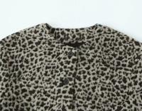 TRAFZA-Conjunto elegante de 2 piezas para mujer, chaqueta ajustada con cuello redondo y manga larga, con estampado y cremallera, minifalda de cintura alta - details 5