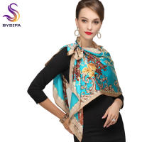 BYSIFA Bufanda de Seda Turquesa de Estilo Europeo Ideal para Primavera/Verano - details 3
